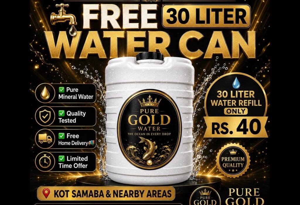 Pure Gold Water — Grand Launch