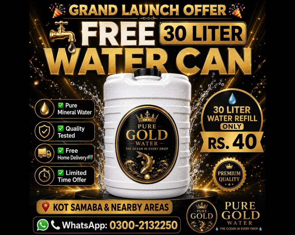Pure Gold Water — Grand Launch